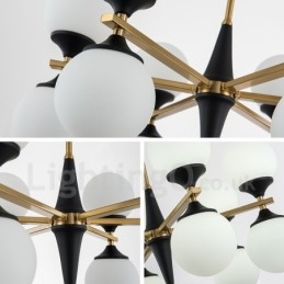 Nordic 12 lamppuvalaisin kattokruunu valot Magic Bean Lamp Creative lamput
