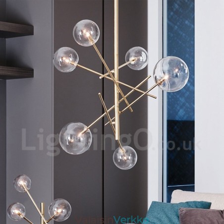 6 valoa pohjoismainen lamppu kattokruunu Yksinkertainen luova retro rautalasipallo Magic Bean kattokruunu 6 valoa pohjoismainen lamppu kattokruunu Yksinkertainen luova retro rautalasipallo Magic Bean kattokruunu