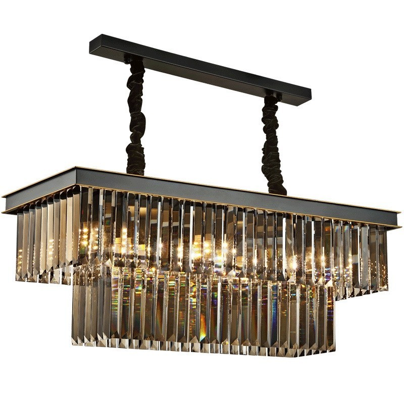 Retro Crystal Pendant Light Cafe -näyttelysali