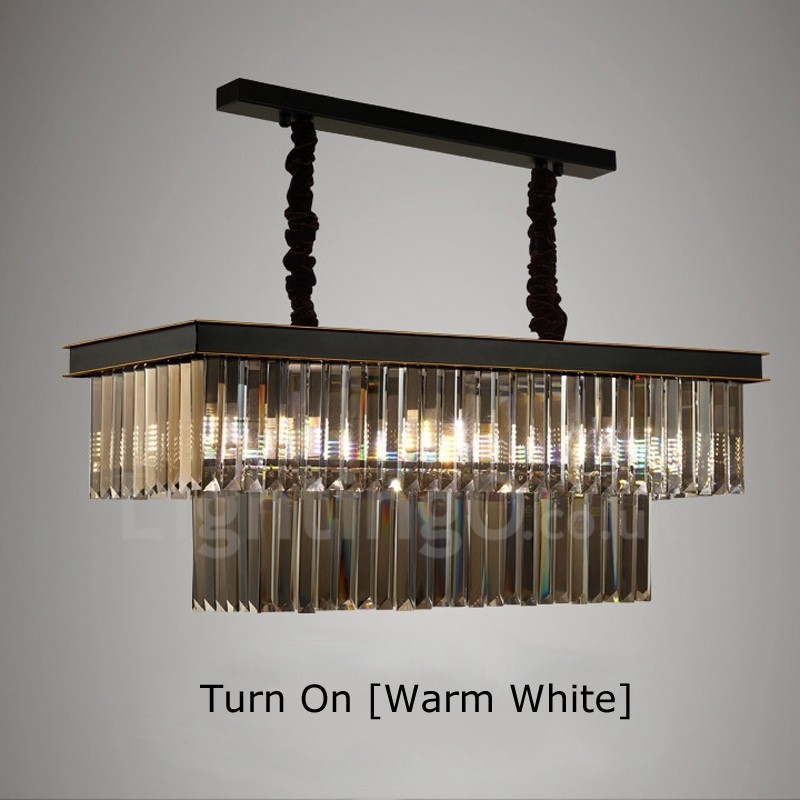 Retro Crystal Pendant Light Cafe -näyttelysali
