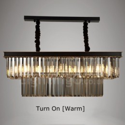 Retro Crystal Pendant Light Cafe -näyttelysali