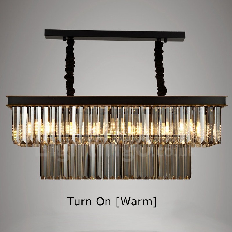 Retro Crystal Pendant Light Cafe -näyttelysali