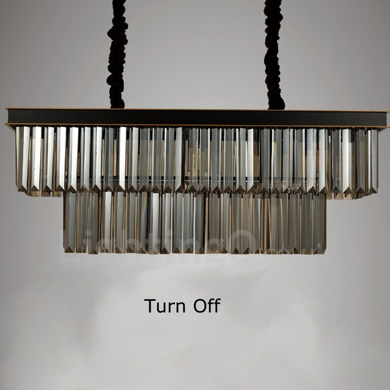 Retro Crystal Pendant Light Cafe -näyttelysali