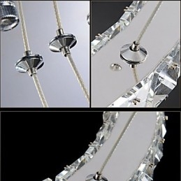 Crystal Kattokruunu Valot Moderni Valaistus Kaksi rengasta D2040 K9 Suuri kristalli kodin kattovalaisimet