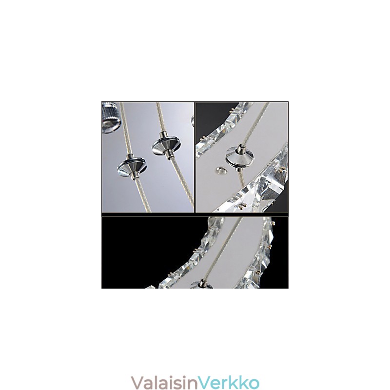 Crystal Kattokruunu Valot Moderni Valaistus Kaksi rengasta D2040 K9 Suuri kristalli kodin kattovalaisimet