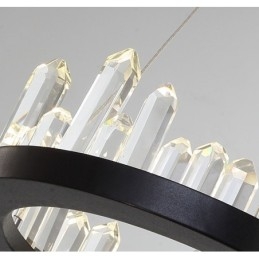 Moderni muoti Double Circle Crystal -riippuvalaisin