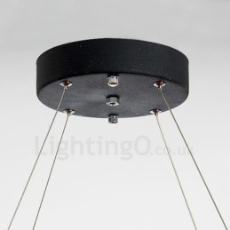 Moderni muoti Double Circle Crystal -riippuvalaisin