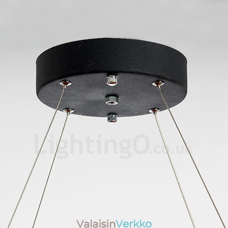 Moderni muoti Double Circle Crystal -riippuvalaisin
