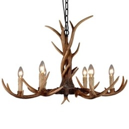 6 Vaalea maalaismainen taiteellinen Retro Antler Vintage kynttiläkruunu