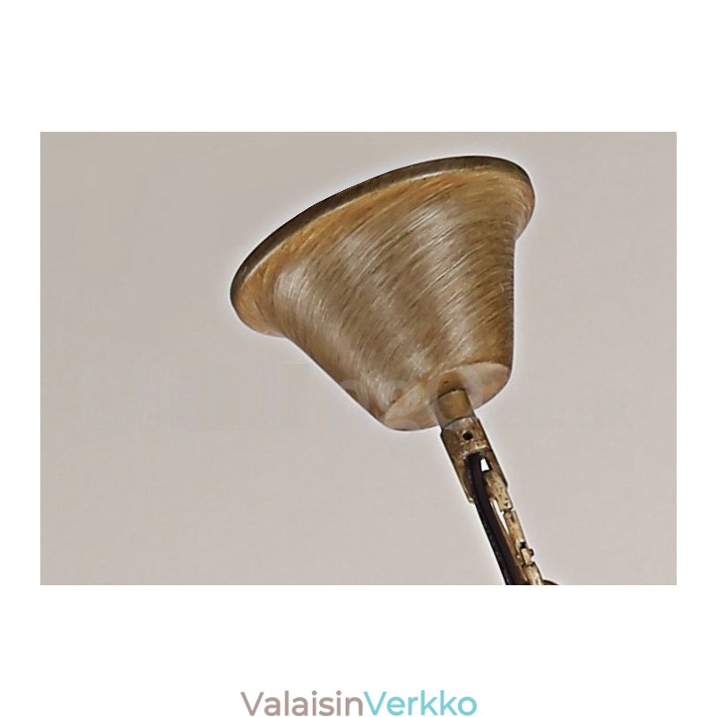 8 Vaalea maalaismainen taiteellinen Retro Antler Vintage kynttiläkruunu