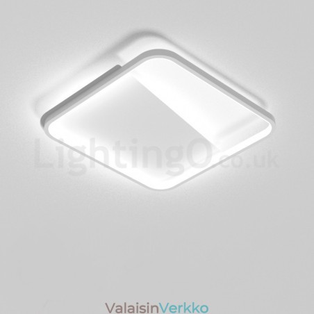 Modernit Minimalistiset Ultraohuet 5 cm:n alumiiniset neliönmuotoiset upotettavat kattovalot Modernit Minimalistiset Ultraohuet 5 cm:n alumiiniset neliönmuotoiset upotettavat kattovalot