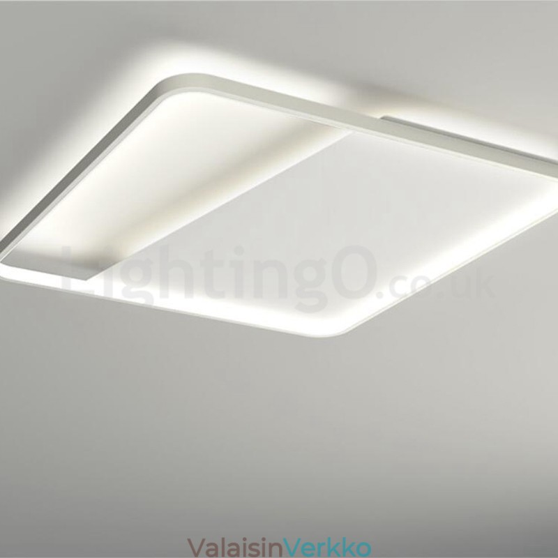 Modernit Minimalistiset Ultraohuet 5 cm:n alumiiniset neliönmuotoiset upotettavat kattovalot
