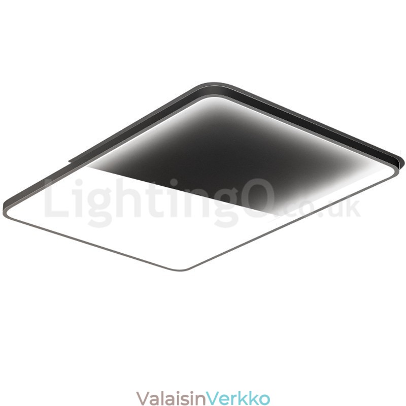 Modernit Minimalistiset Ultraohuet 5 cm:n alumiiniset suorakaiteen upotettavat kattovalot