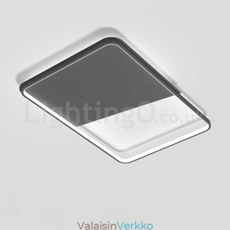 Modernit Minimalistiset Ultraohuet 5 cm:n alumiiniset suorakaiteen upotettavat kattovalot