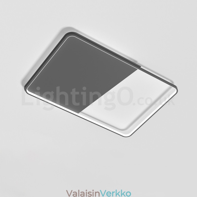 Modernit Minimalistiset Ultraohuet 5 cm:n alumiiniset suorakaiteen upotettavat kattovalot