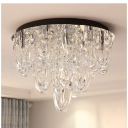Ylellinen Crystal Flush Mount kattovalaisin Post Modern Lamp