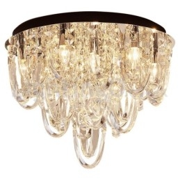 Ylellinen Crystal Flush Mount kattovalaisin Post Modern Lamp