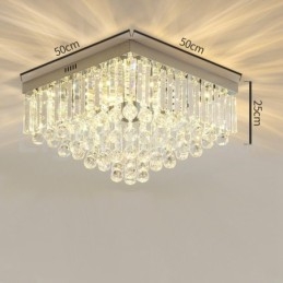 Nykyaikaiset 40 cm:n 50 cm:n neliömäiset Crystal-uppoasennusvalot