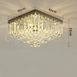 Nykyaikaiset 40 cm:n 50 cm:n neliömäiset Crystal-uppoasennusvalot