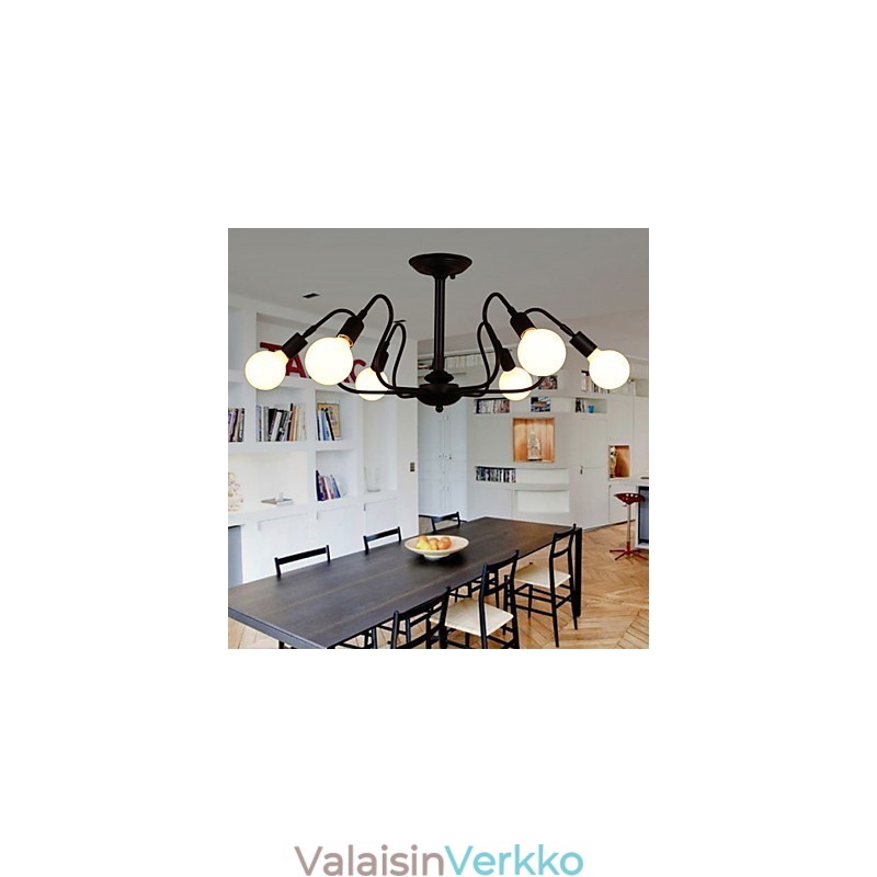 Loft Amerikkalainen Vintage Kattovalo Muoti Valot Valot Rauta Kattolamppu