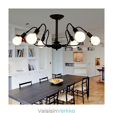 Loft Amerikkalainen Vintage Kattovalo Muoti Valot Valot Rauta Kattolamppu