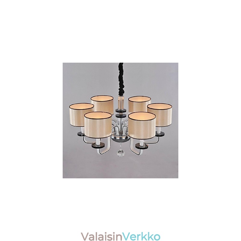 Moderni nykyaikainen kristallikromimetallikattokruunu