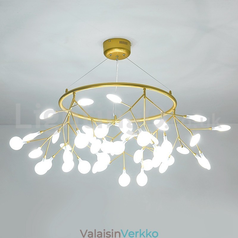 Ylellinen Post moderni pyöreä Fireflies kattokruunu