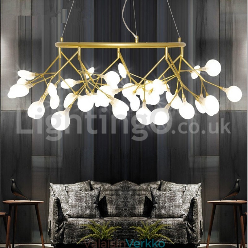 Ylellinen Post moderni pyöreä Fireflies kattokruunu