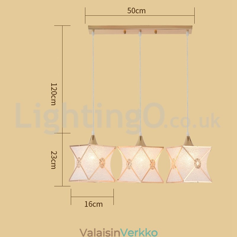Edullinen moderni 1 valo 3 valoa riippuvalaisin