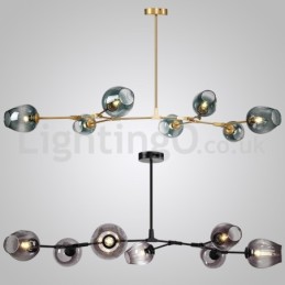 Pohjoismainen moderni Magic Bean Glass Kattokruunu Molecular Kattokruunu
