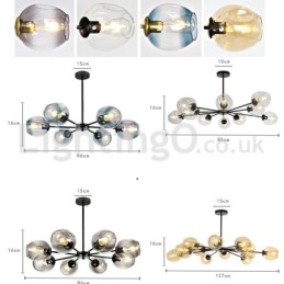 Pohjoismainen postmoderni Molecular Chandelier Magic Bean Chandelier Cafe