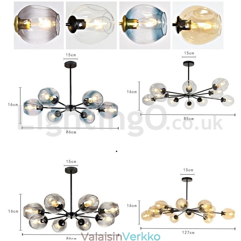 Pohjoismainen postmoderni Molecular Chandelier Magic Bean Chandelier Cafe