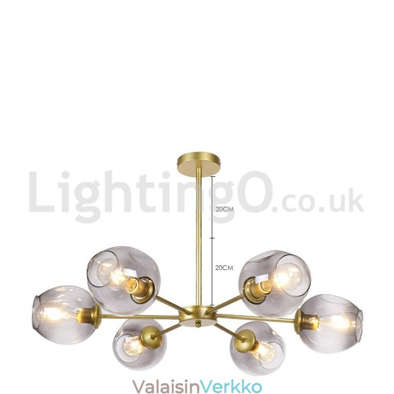 Pohjoismainen postmoderni Molecular Chandelier Magic Bean Chandelier Cafe