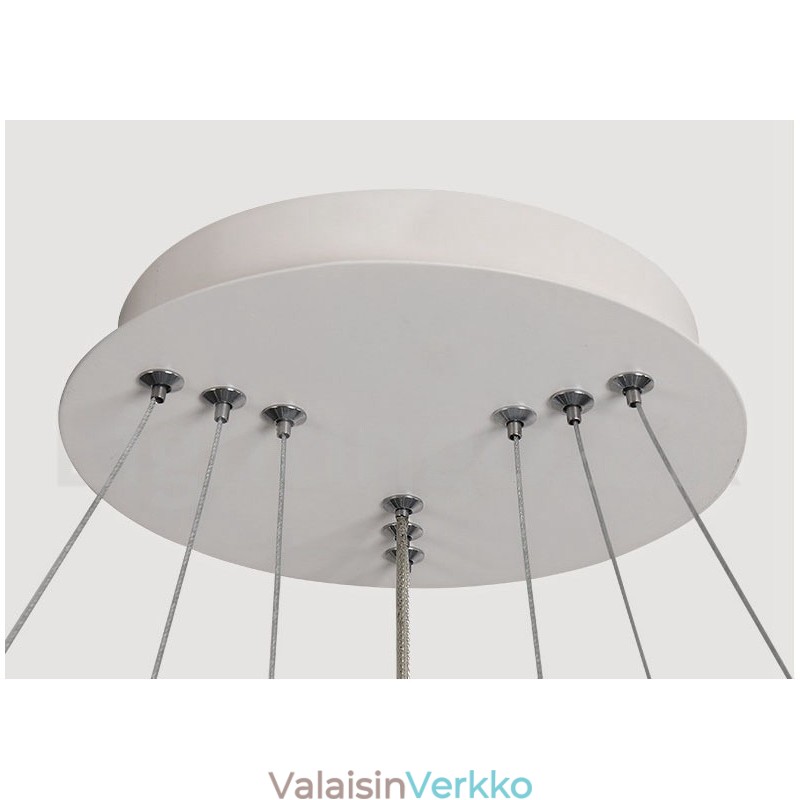 Himmennettävä ympyröiden ulkopuolella riippuvalaisin kaukosäätimellä moderneilla renkailla