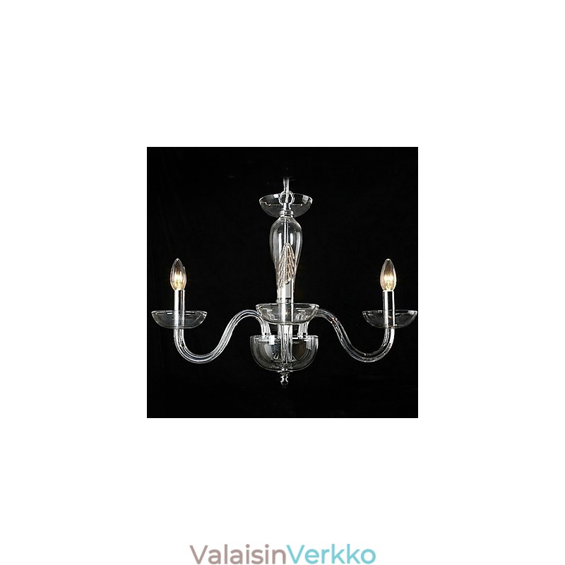 4 valokristalliriippuvalaisin kynttilälampussa