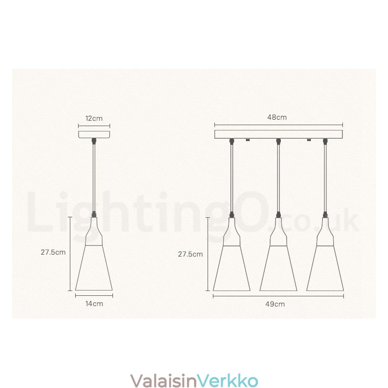 Puinen Moderni 1 Light 3 Lights -riippuvalaisin kangasvarjostimella