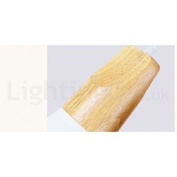 Puinen Moderni 1 Light 3 Lights -riippuvalaisin kangasvarjostimella