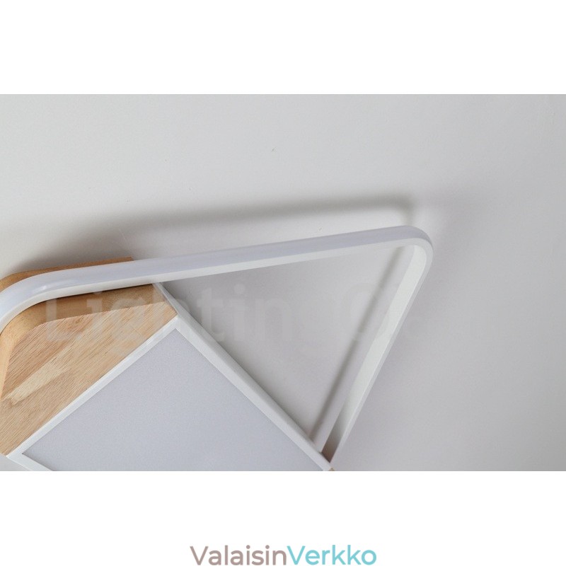 Himmennettävä valkoinen neliöpuinen kattovalaisin Ultraohut kattolamppu voidaan käyttää myös seinävalaisimena
