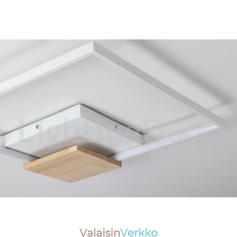 Himmennettävä valkoinen neliöpuinen kattovalaisin Ultraohut kattolamppu voidaan käyttää myös seinävalaisimena