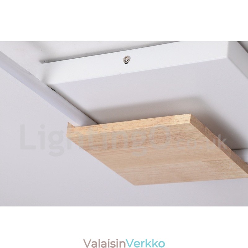 Himmennettävä valkoinen neliöpuinen kattovalaisin Ultraohut kattolamppu voidaan käyttää myös seinävalaisimena