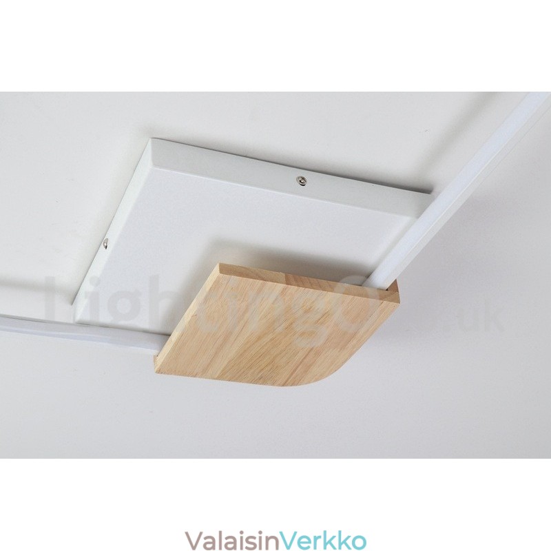 Himmennettävä valkoinen neliöpuinen kattovalaisin Ultraohut kattolamppu voidaan käyttää myös seinävalaisimena