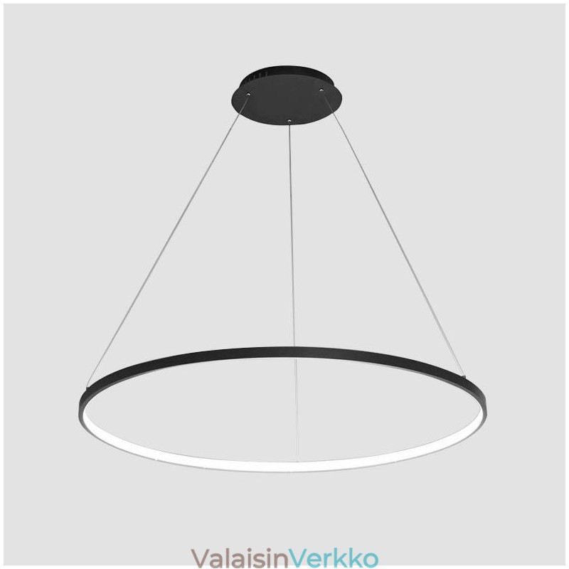 Himmennettävä 63 W 100 cm halkaisijaltaan riippuva valaisin Moderni muotoilu rengas