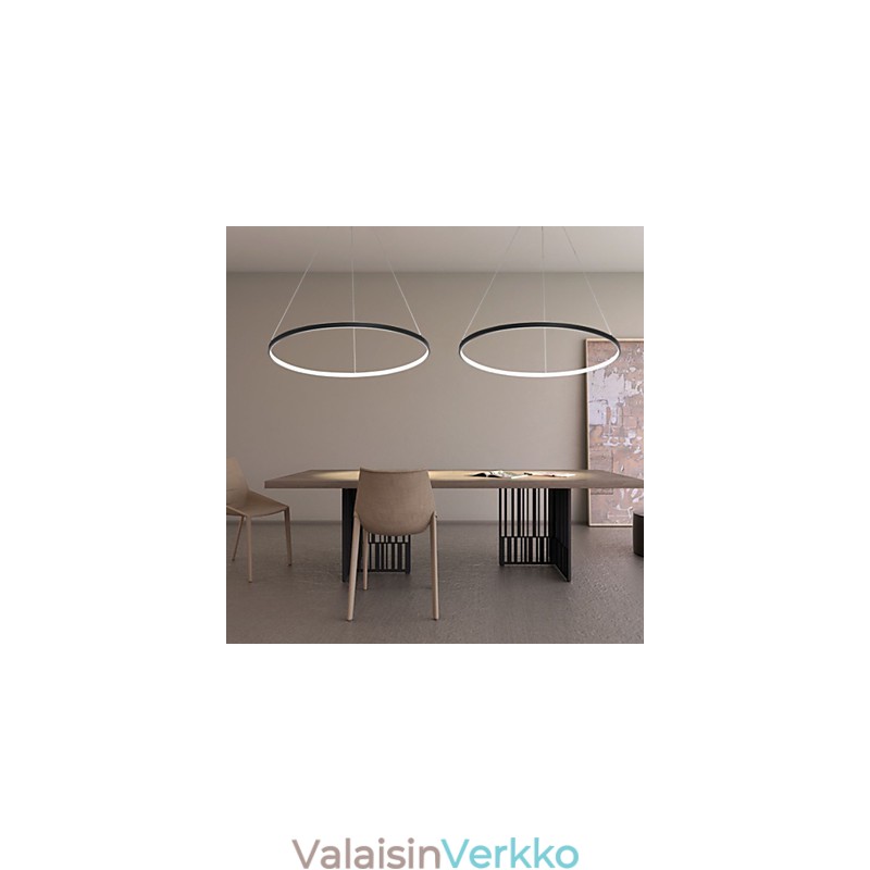 Himmennettävä 63 W 100 cm halkaisijaltaan riippuva valaisin Moderni muotoilu rengas