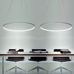 Himmennettävä 63 W 100 cm halkaisijaltaan riippuva valaisin Moderni muotoilu rengas