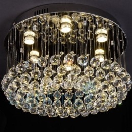 Moderni K9 Crystal Pyöreä upotettava kattovalaisin