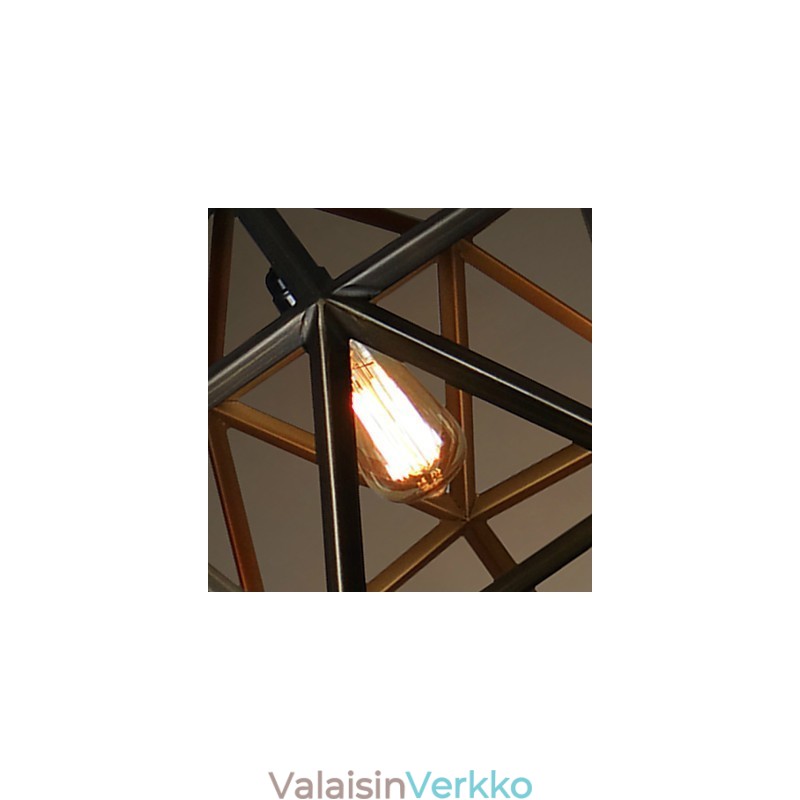 Rustic Lodge Vintage metallikattokruunu
