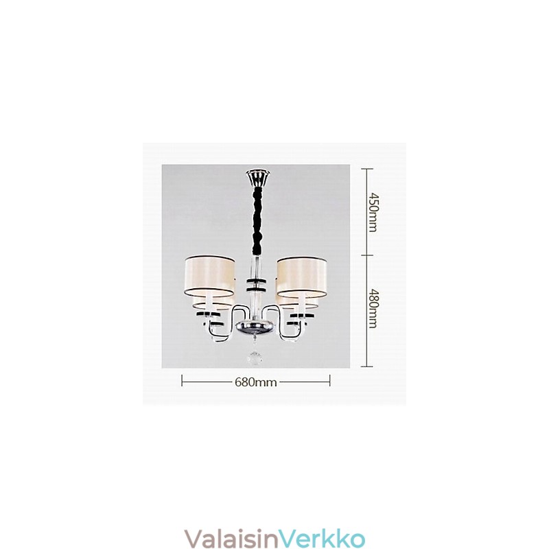 Moderni Minimalistinen kattokruunu Valaisinkangas Art Crystal Kattokruunu