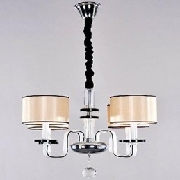Moderni Minimalistinen kattokruunu Valaisinkangas Art Crystal Kattokruunu