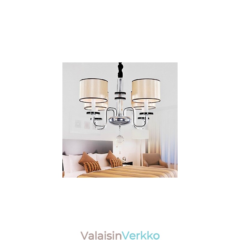 Moderni Minimalistinen kattokruunu Valaisinkangas Art Crystal Kattokruunu