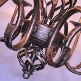 6 Vaalea maalaismainen retro Vintage mustavalkoinen riipus kynttilän kattokruunu